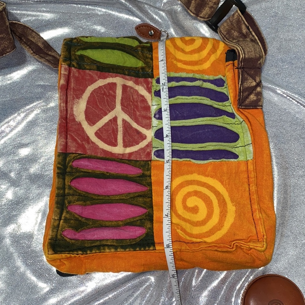 Assorted Patchwork Messenger Crossbody Boho Bag P… - image 6